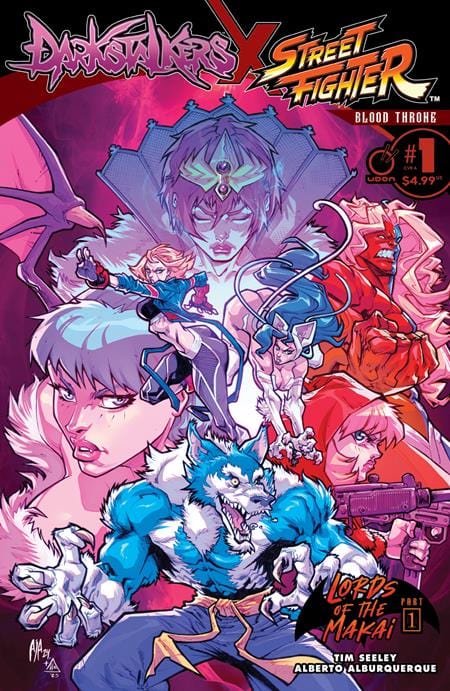 UDON Entertainment COMIC BOOK DARKSTALKERS X STREET FIGHTER BLOOD THRONE #1 (ONE SHOT) CVR A ALBERTO ALBURQUERQUE Previously FOC'd on 4/28/2025