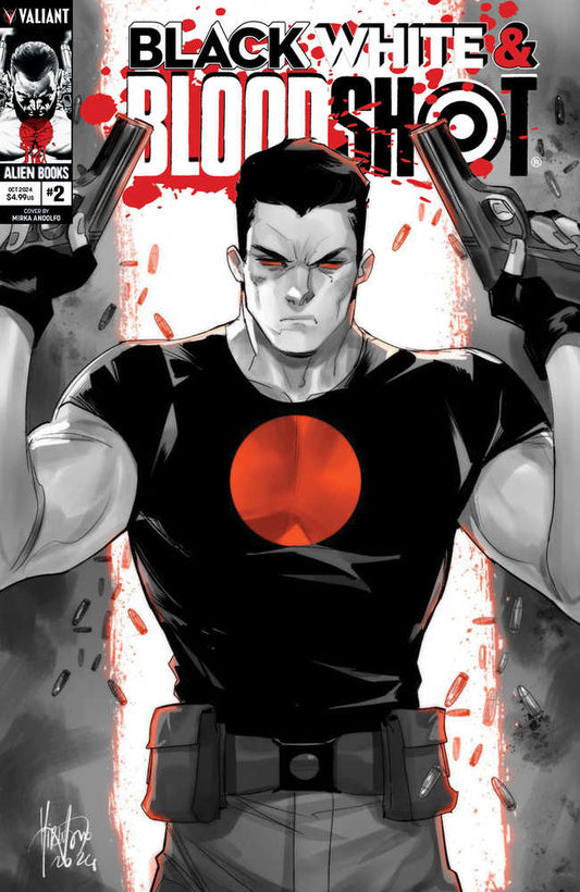 VALIANT COMIC BOOK Black White & Bloodshot #2 (Of 4) Cover A Andolfo (Mature)