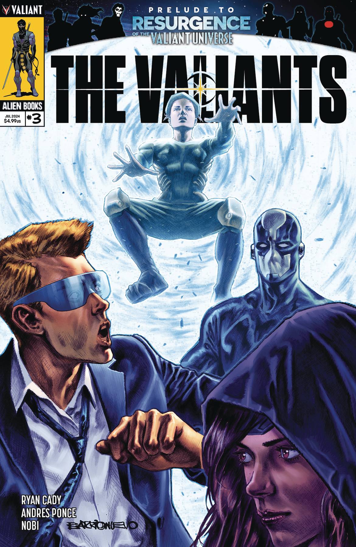 VALIANT COMIC BOOK VALIANTS (2024) #3 (OF 4) CVR A BARRIONUEVO