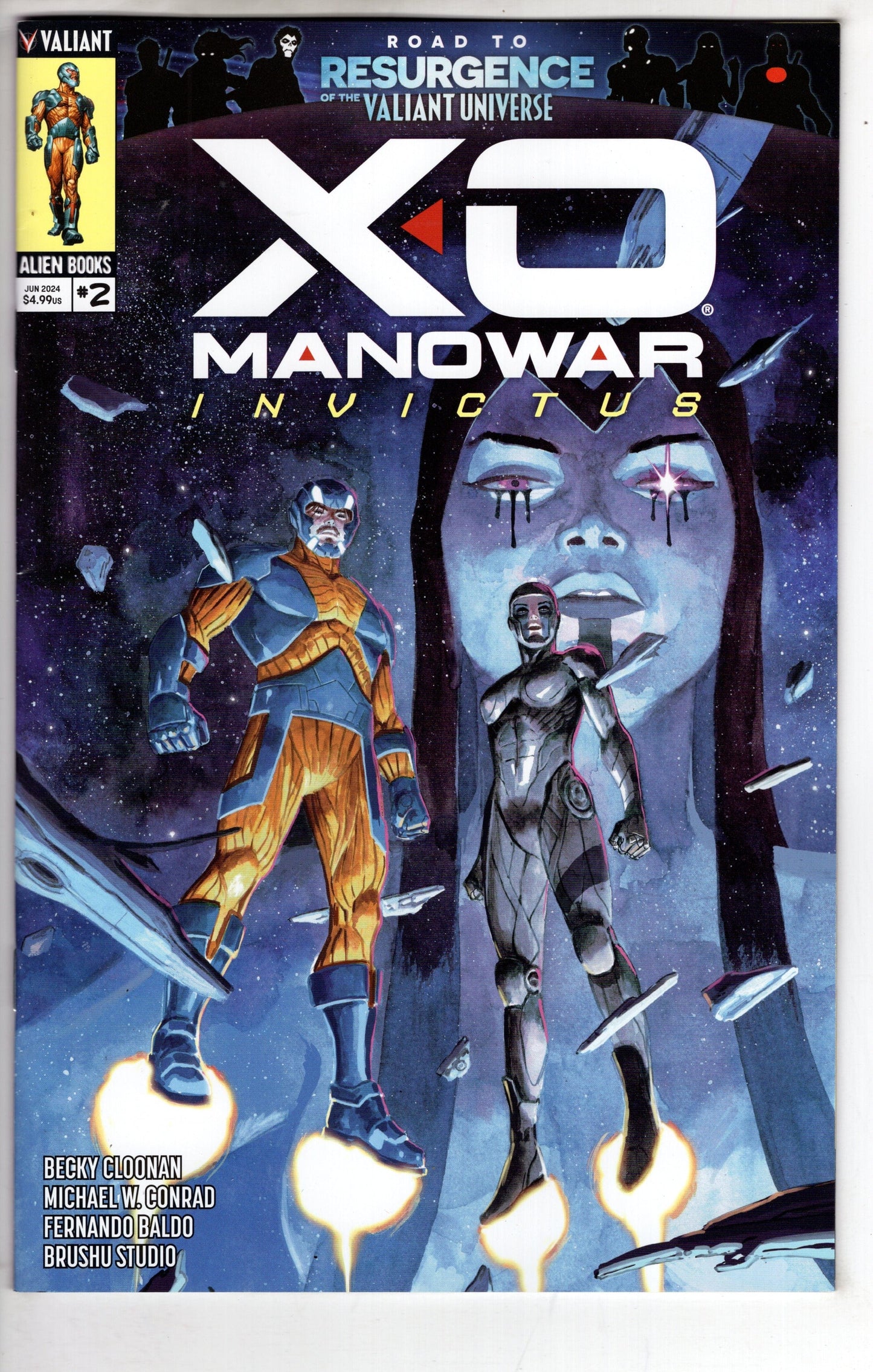 VALIANT COMIC BOOK X-O Manowar Invictus #2 (Of 4) Cover A Peralta