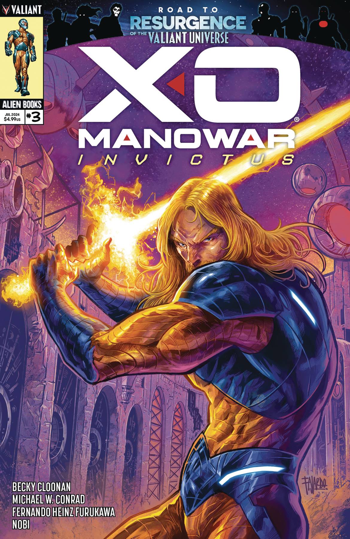 VALIANT COMIC BOOK X-O MANOWAR INVICTUS #3 (OF 4) CVR A FAJARDO