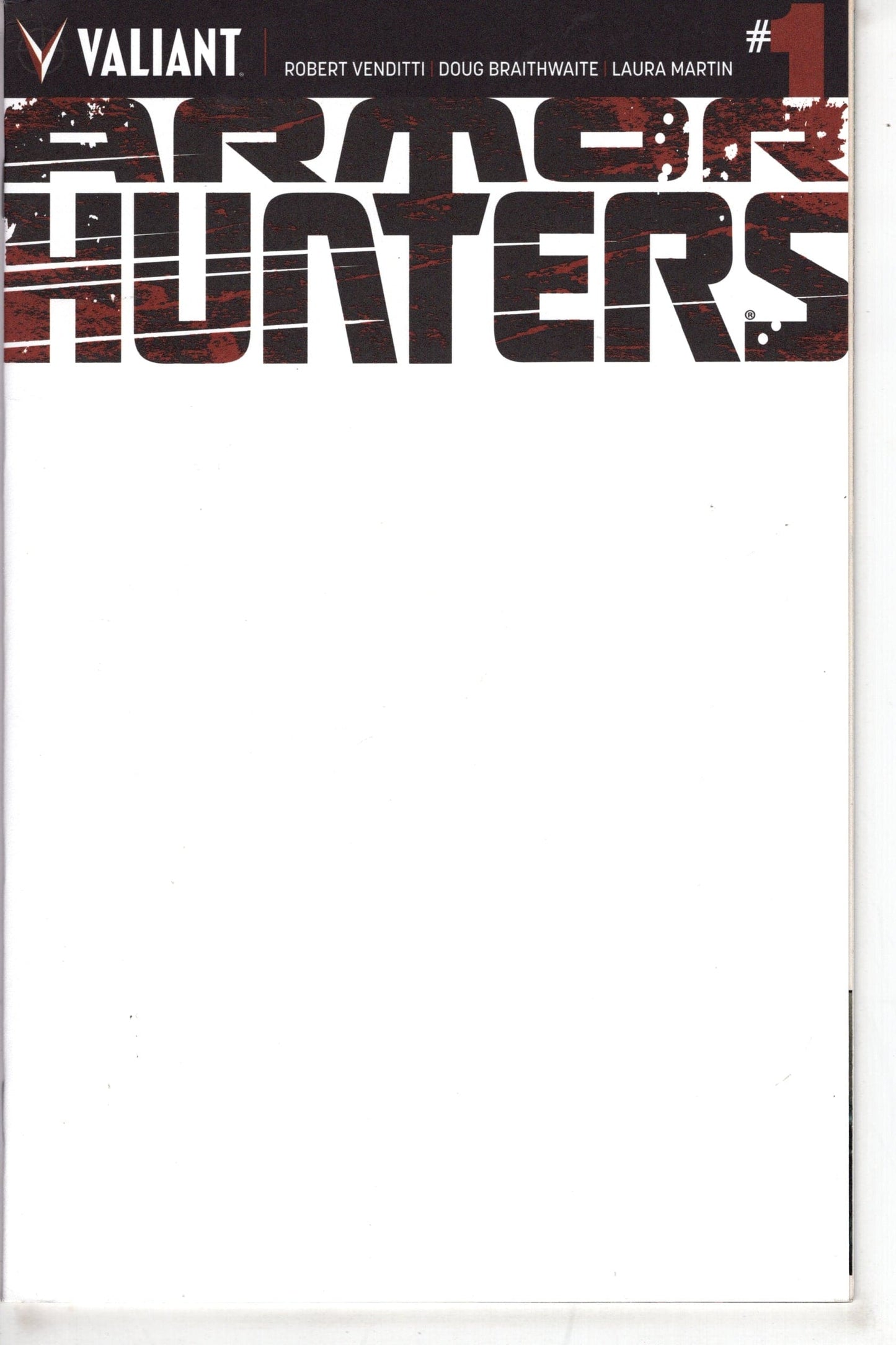 VALIANT ENTERTAINMENT LLC Comics ARMOR HUNTERS #1 (OF 4) BLANK CVR
