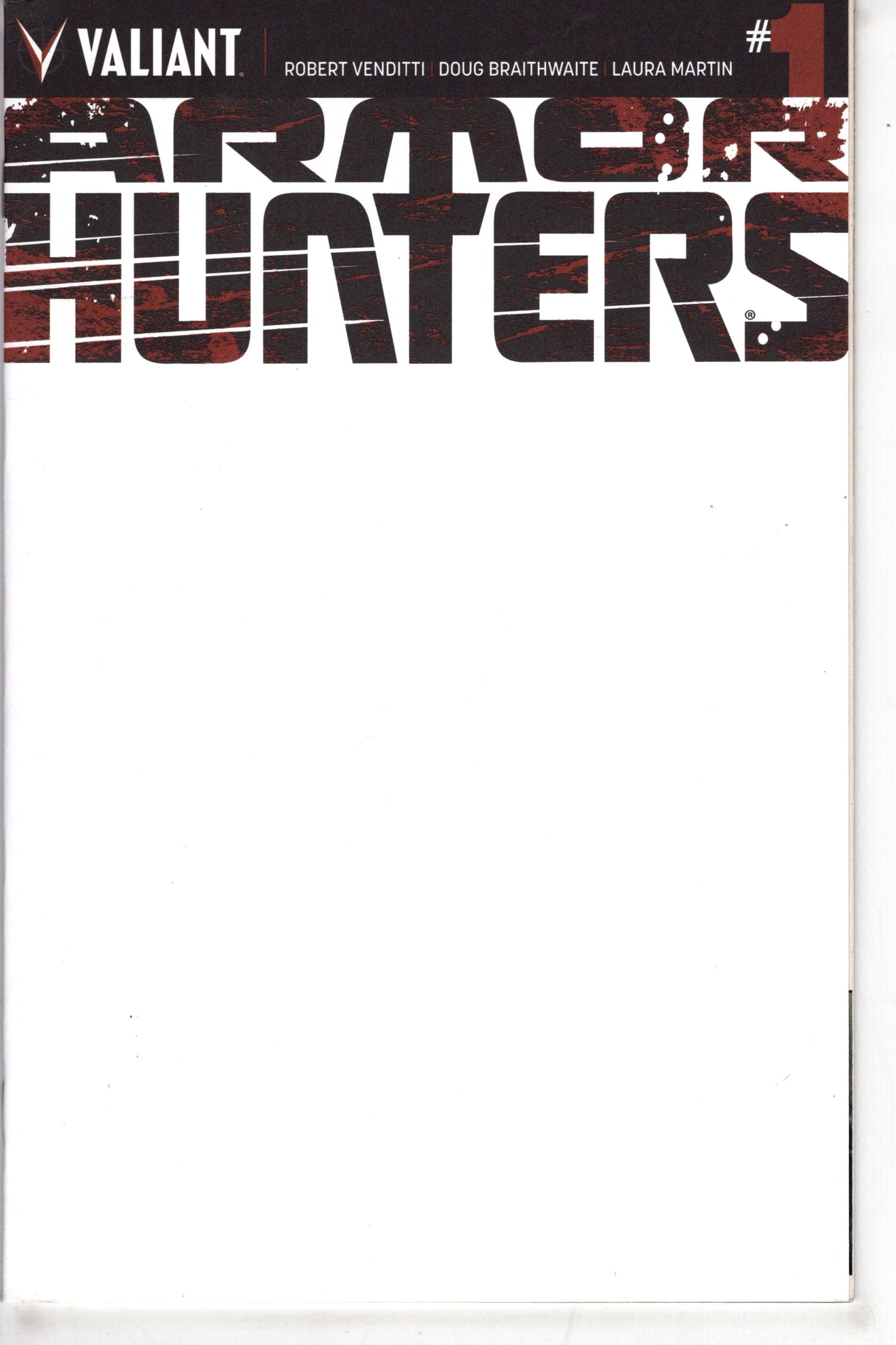 VALIANT ENTERTAINMENT LLC Comics ARMOR HUNTERS #1 (OF 4) BLANK CVR