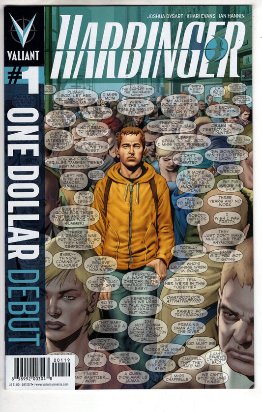VALIANT VALIANT ENTERTAINMENT LLC HARBINGER #1 ONE DOLLAR DEBUT ED