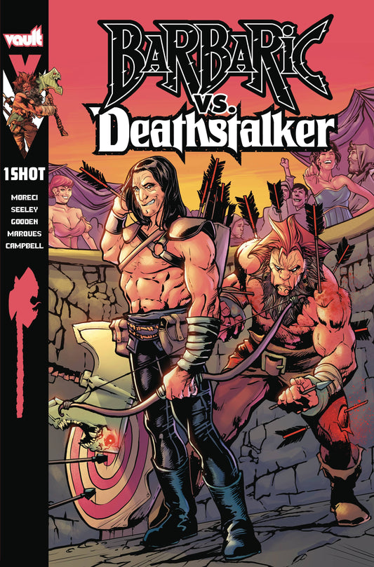VAULT COMICS COMIC BOOK BARBARIC VS DEATHSTALKER #1 CVR A GOODEN (MR) (DAMAGED COPY)