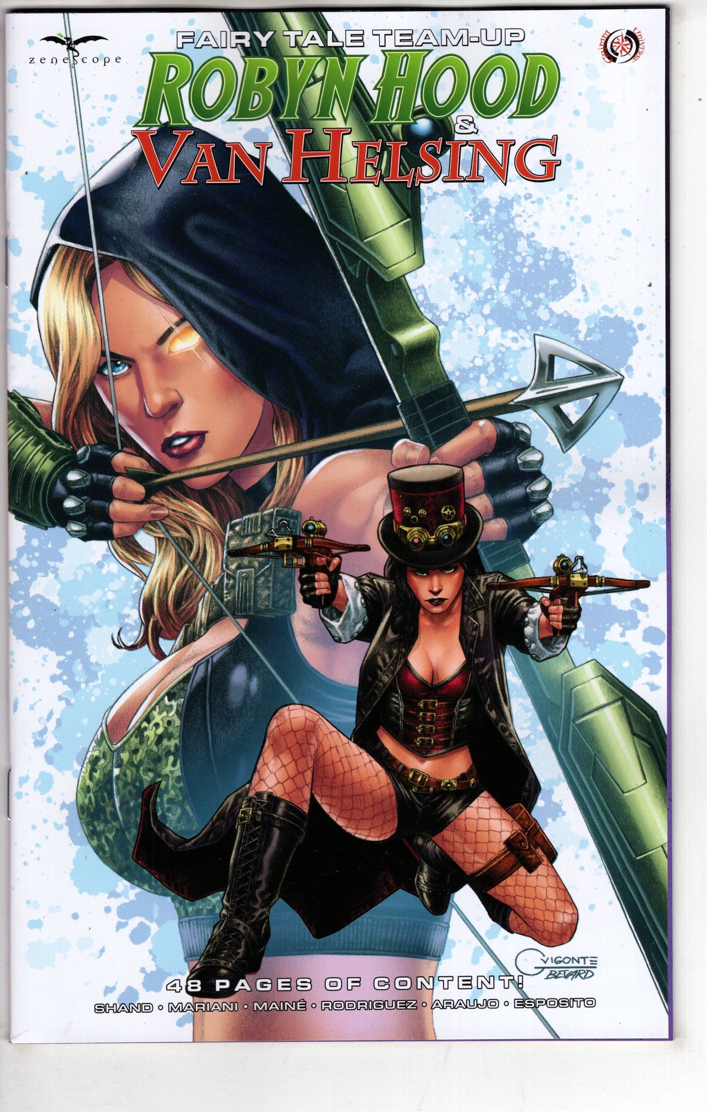 ZENESCOPE ENTERTAINMENT INC COMIC BOOK Fairy Tale Team-Up Robyn Hood & Van Helsing Cover A Vigonte
