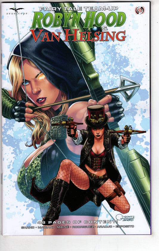 ZENESCOPE ENTERTAINMENT INC COMIC BOOK Fairy Tale Team-Up Robyn Hood & Van Helsing Cover A Vigonte