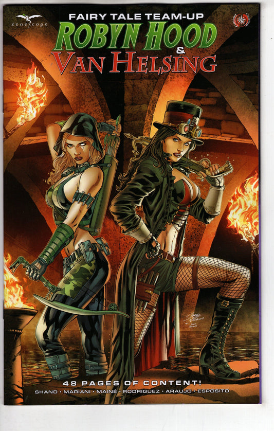 ZENESCOPE ENTERTAINMENT INC COMIC BOOK Fairy Tale Team-Up Robyn Hood & Van Helsing Cover B Vitorino