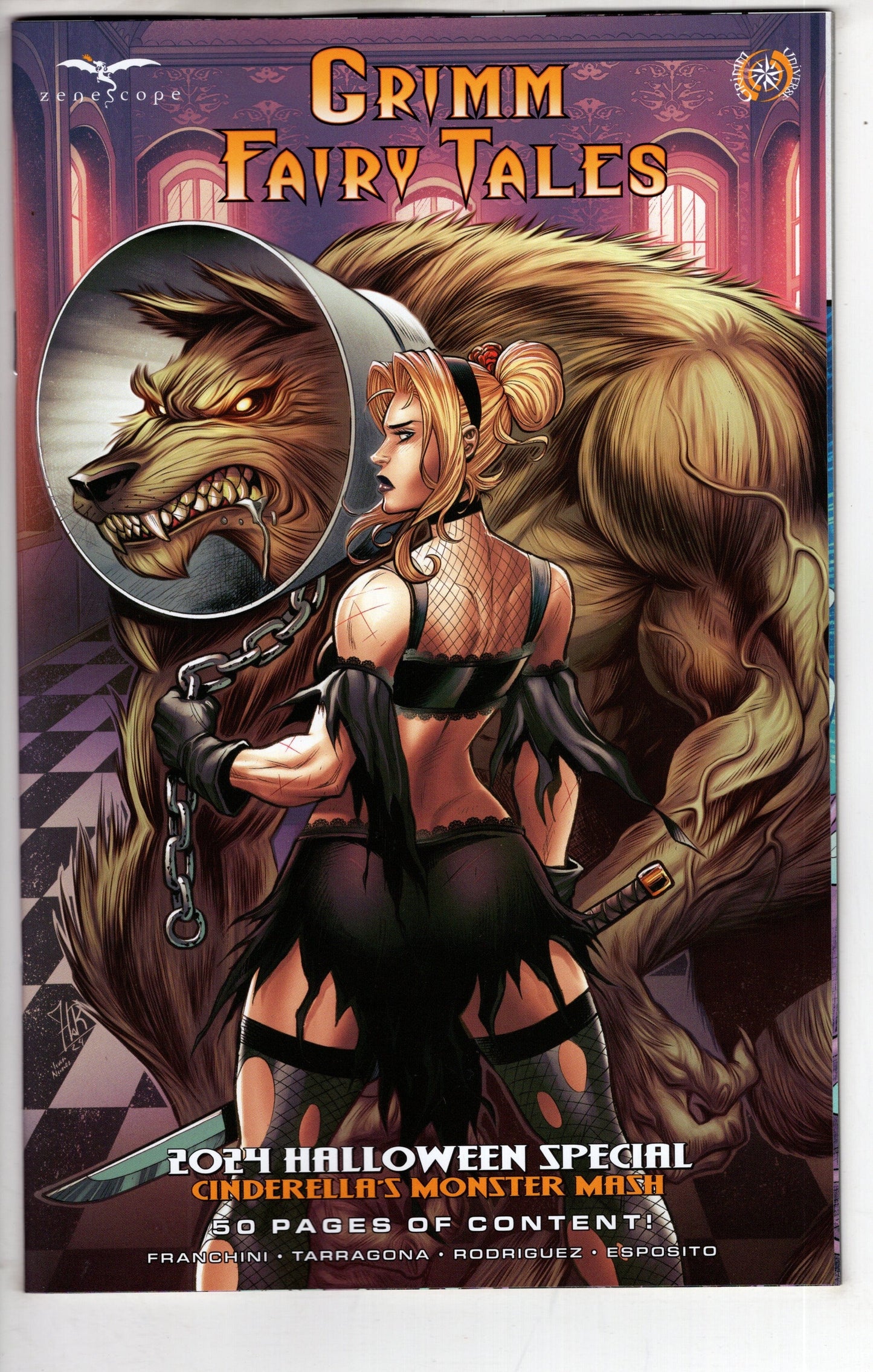 ZENESCOPE ENTERTAINMENT INC COMIC BOOK Grimm Fairy Tales 2024 Halloween Cinderellas Monster Mash Cover B Tarragona