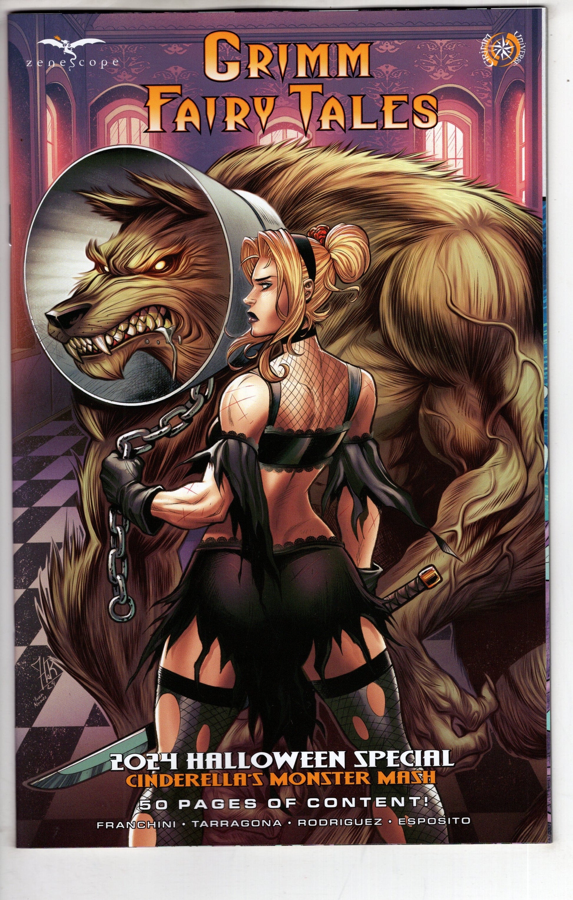 ZENESCOPE ENTERTAINMENT INC COMIC BOOK Grimm Fairy Tales 2024 Halloween Cinderellas Monster Mash Cover B Tarragona