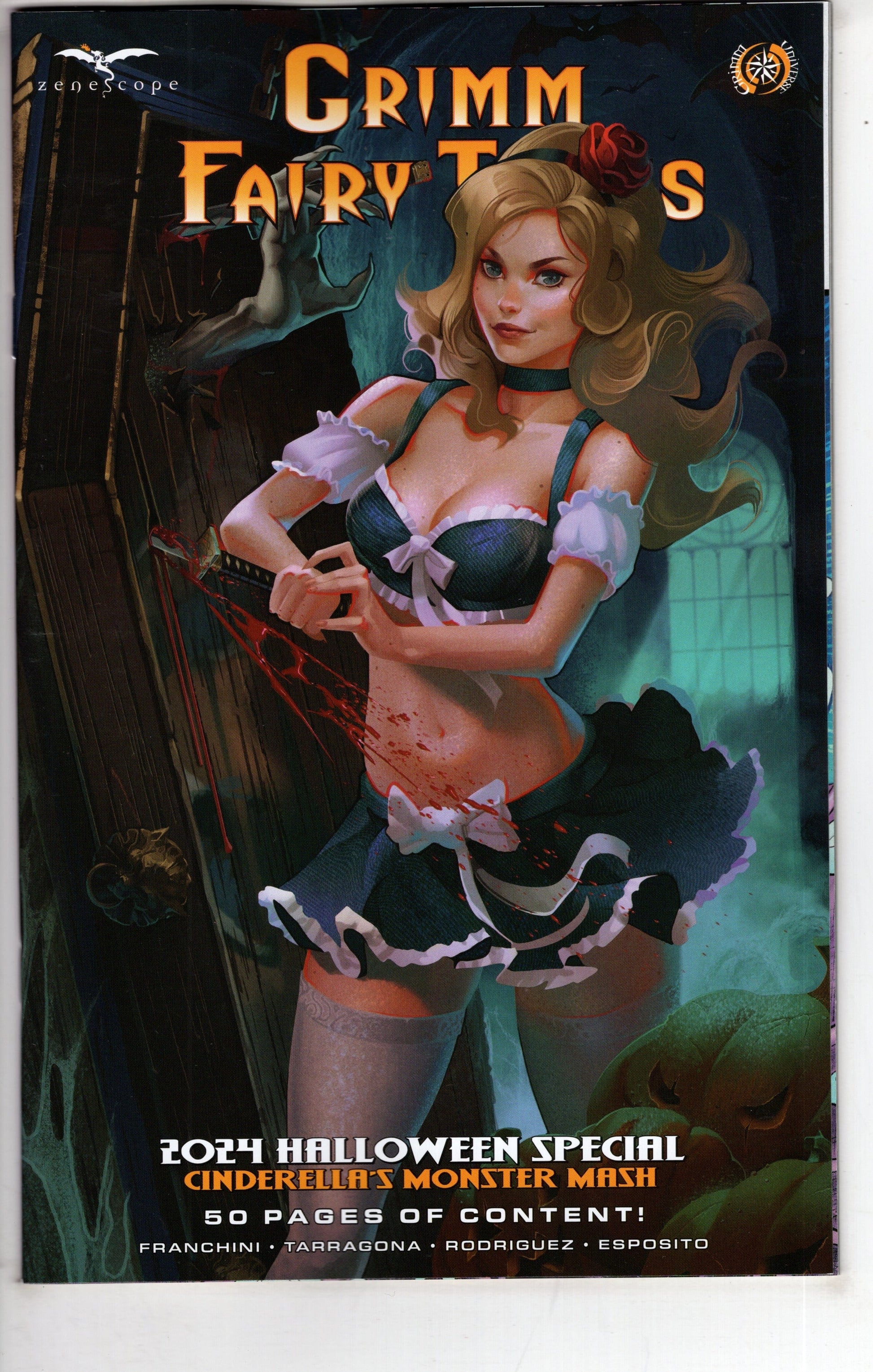 ZENESCOPE ENTERTAINMENT INC COMIC BOOK Grimm Fairy Tales 2024 Halloween Cinderellas Monster Mash Cover C Lomov