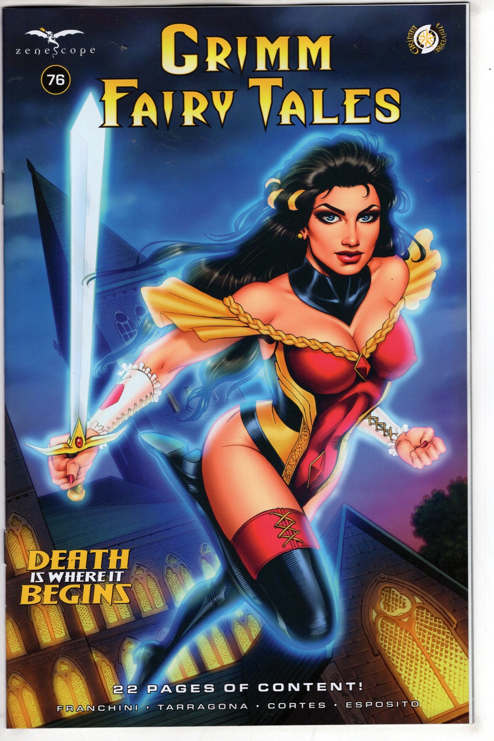 ZENESCOPE ENTERTAINMENT INC COMIC BOOK Grimm Fairy Tales #76 Cover D Maria Laura Sanapo