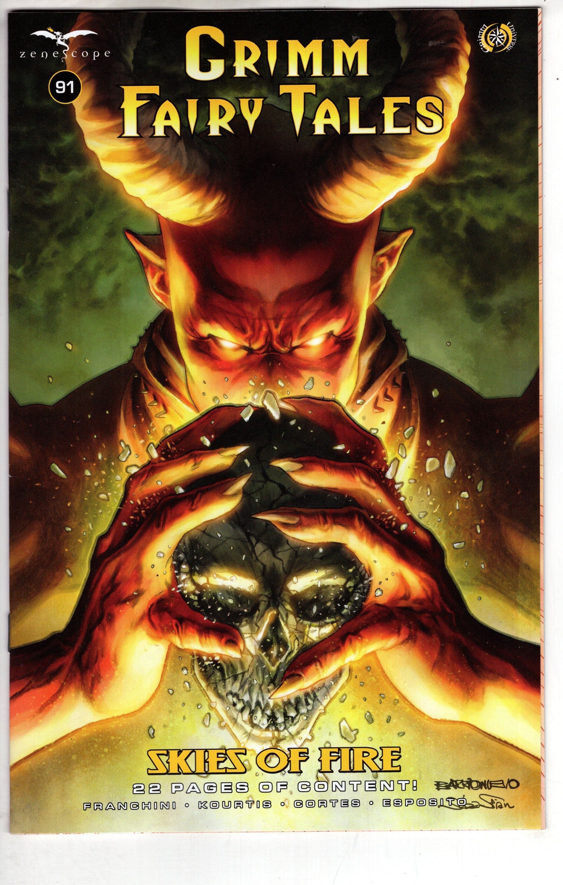 ZENESCOPE ENTERTAINMENT INC COMIC BOOK Grimm Fairy Tales #91 Cover B Al Barrionuevo