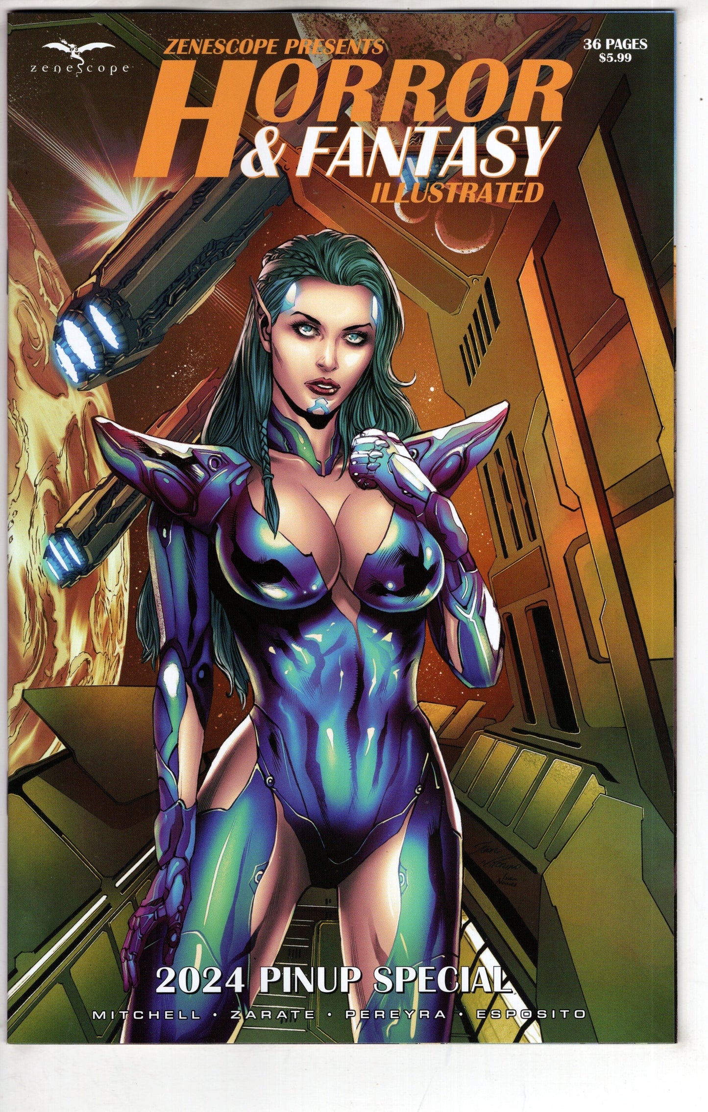 ZENESCOPE ENTERTAINMENT INC COMIC BOOK Horror & Fantasy Illustrated 20240 Pinup Spec Cover B Vitorino