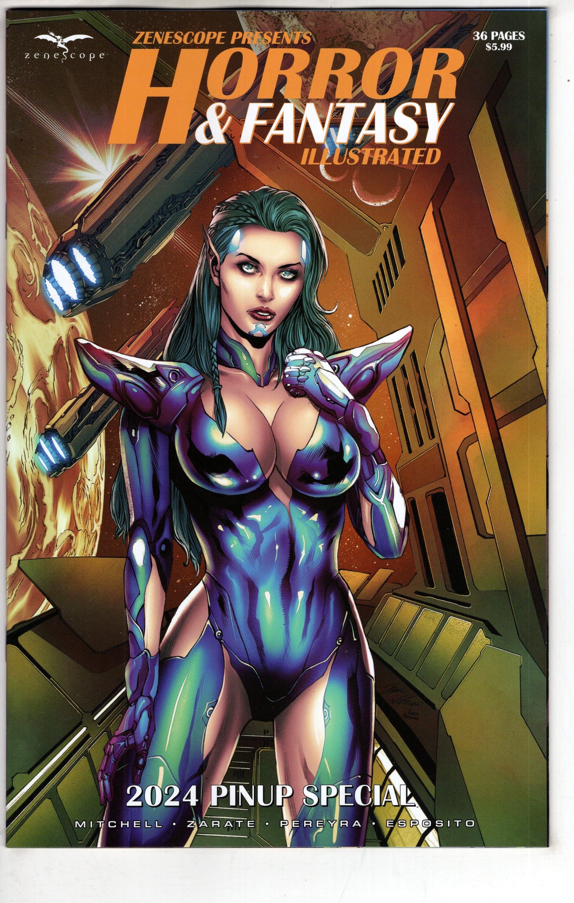ZENESCOPE ENTERTAINMENT INC COMIC BOOK Horror & Fantasy Illustrated 20240 Pinup Spec Cover B Vitorino