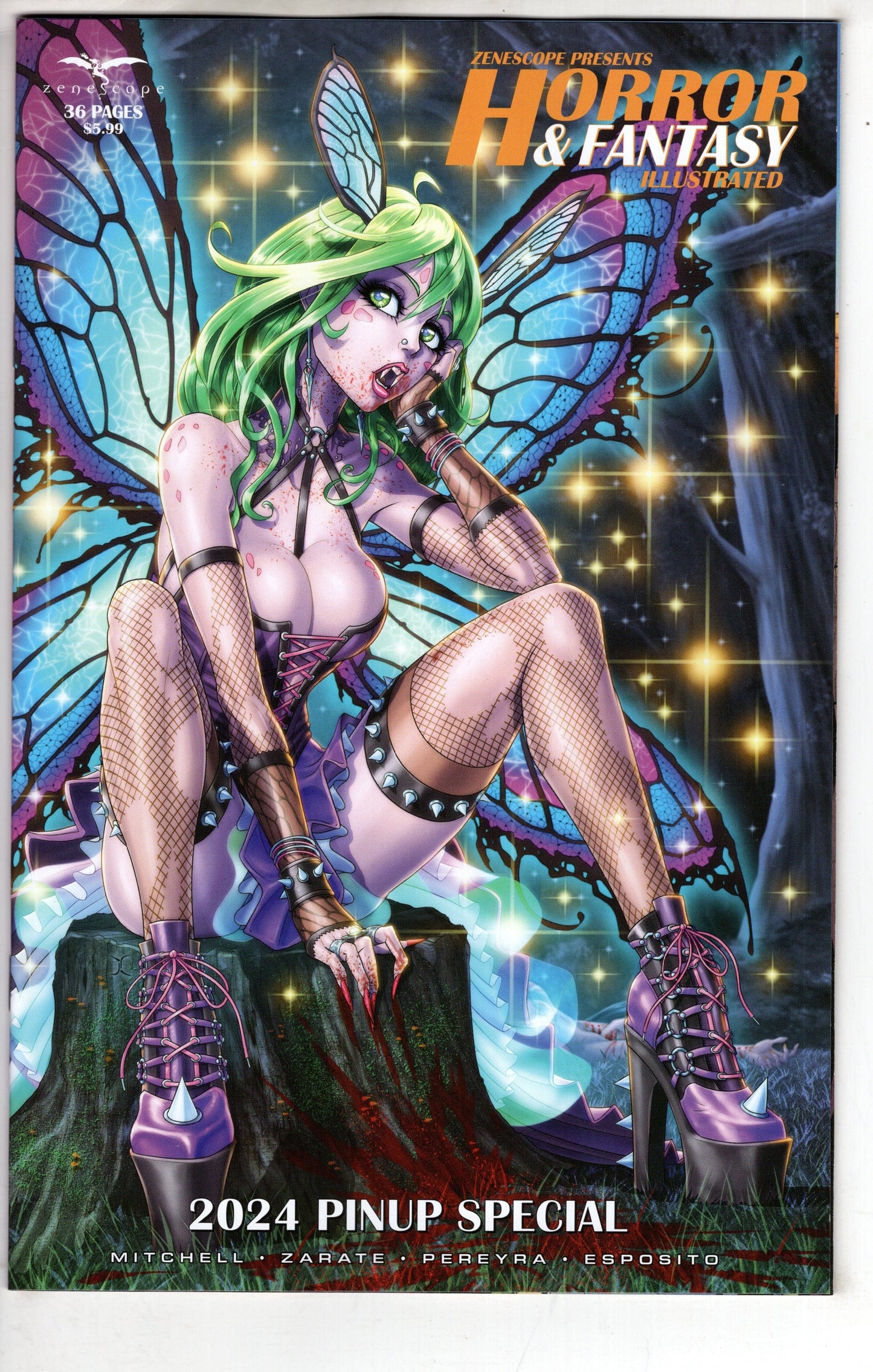 ZENESCOPE ENTERTAINMENT INC COMIC BOOK Horror & Fantasy Illustrated 20240 Pinup Spec Cover D J Cardygrade