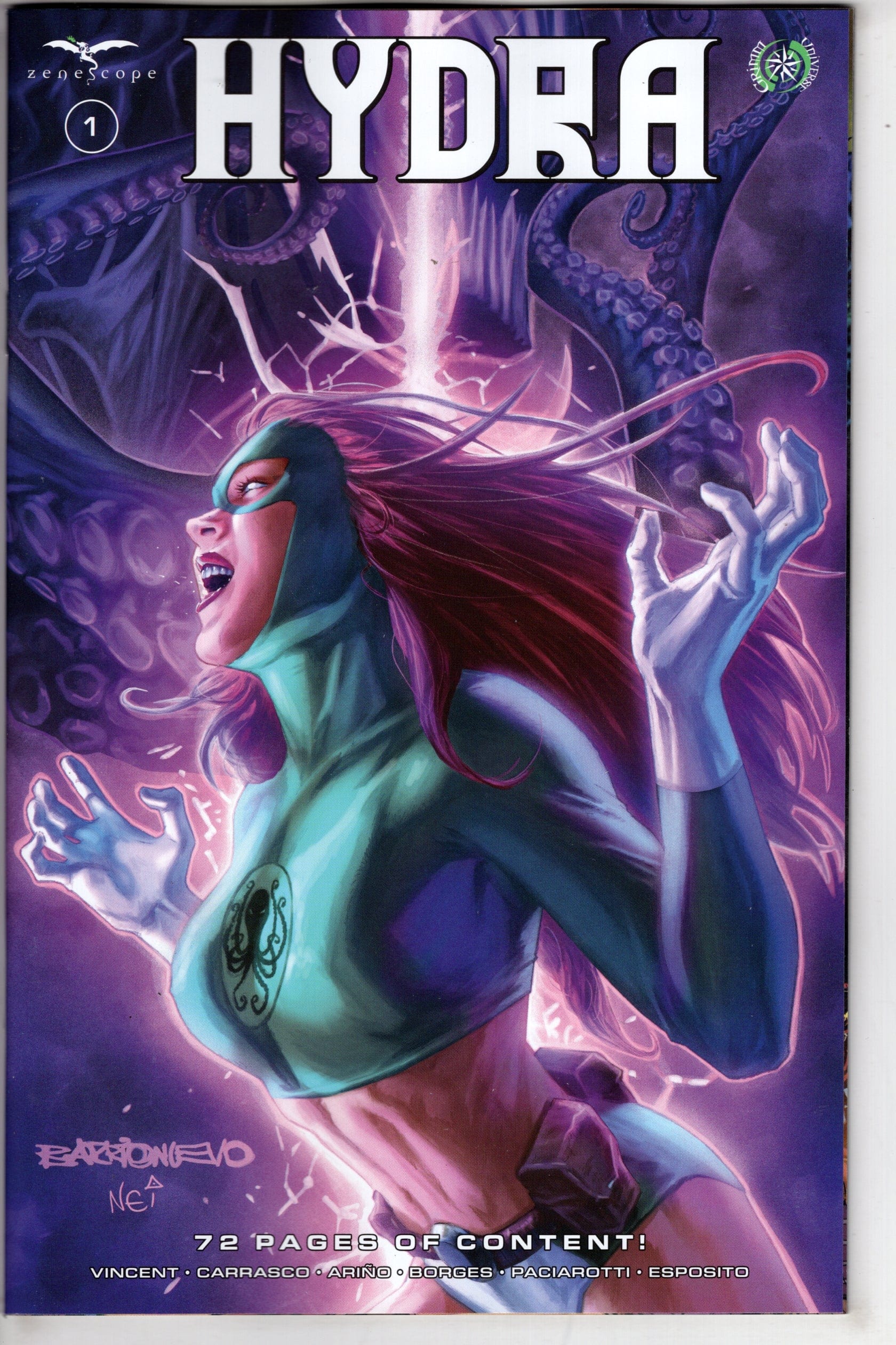 ZENESCOPE ENTERTAINMENT INC COMIC BOOK Hydra #1 Cover A Al Barrionuevo