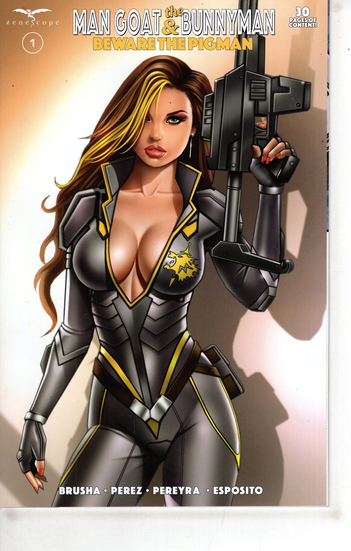 ZENESCOPE ENTERTAINMENT INC COMIC BOOK Man Goat & Bunnyman Beware The Pigman #1 (Of 3) Cover C Keith