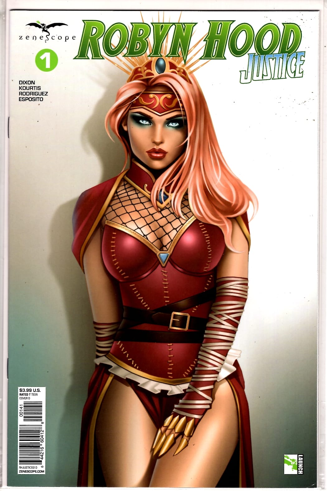ZENESCOPE ENTERTAINMENT INC COMIC BOOK ROBYN HOOD JUSTICE #1 CVR D GARVEY (VF/NM)