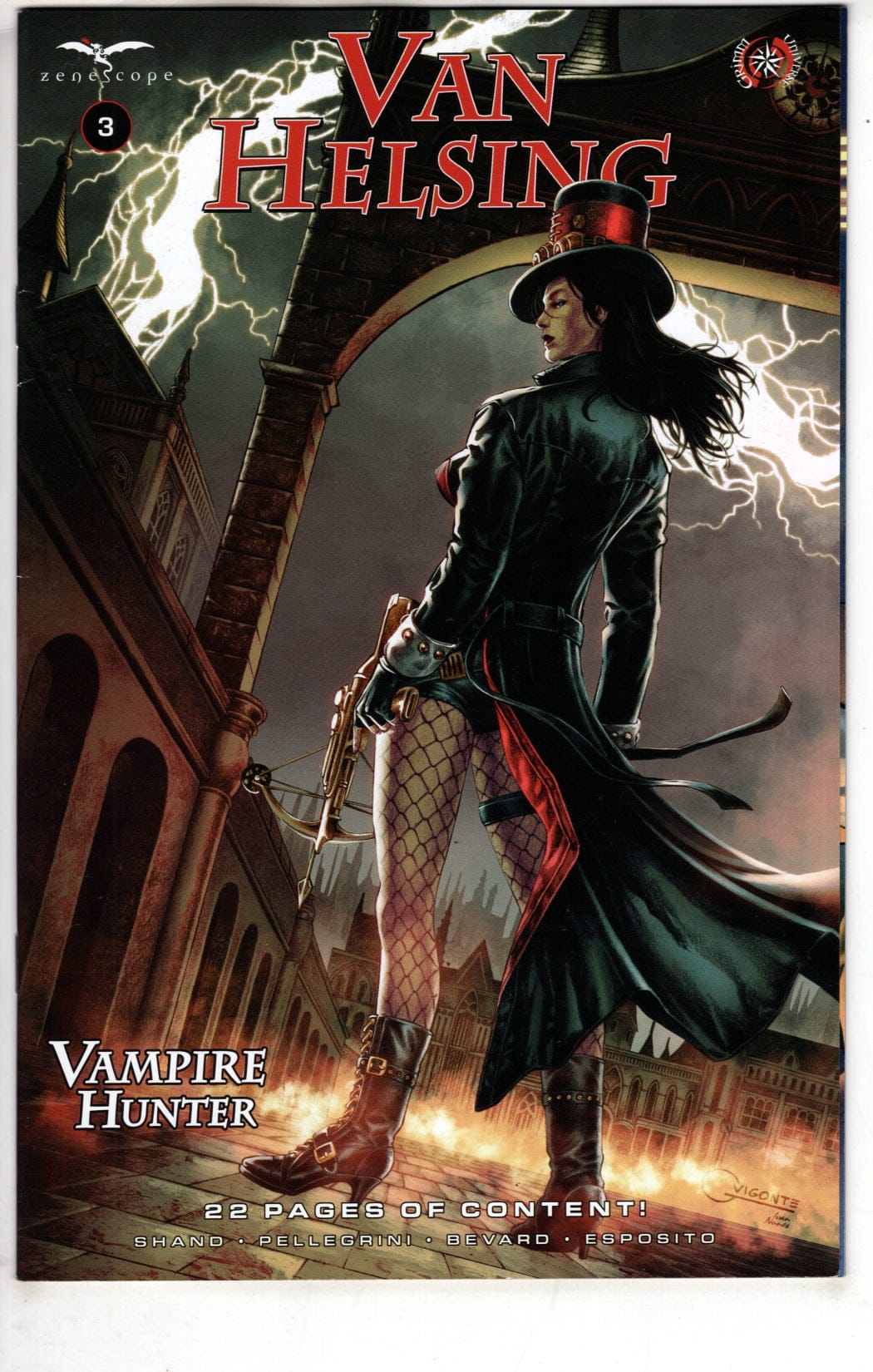 ZENESCOPE ENTERTAINMENT INC COMIC BOOK Van Helsing Vampire Hunter #3 (Of 3) Cover A Geebo Vigonte (FN/VF)