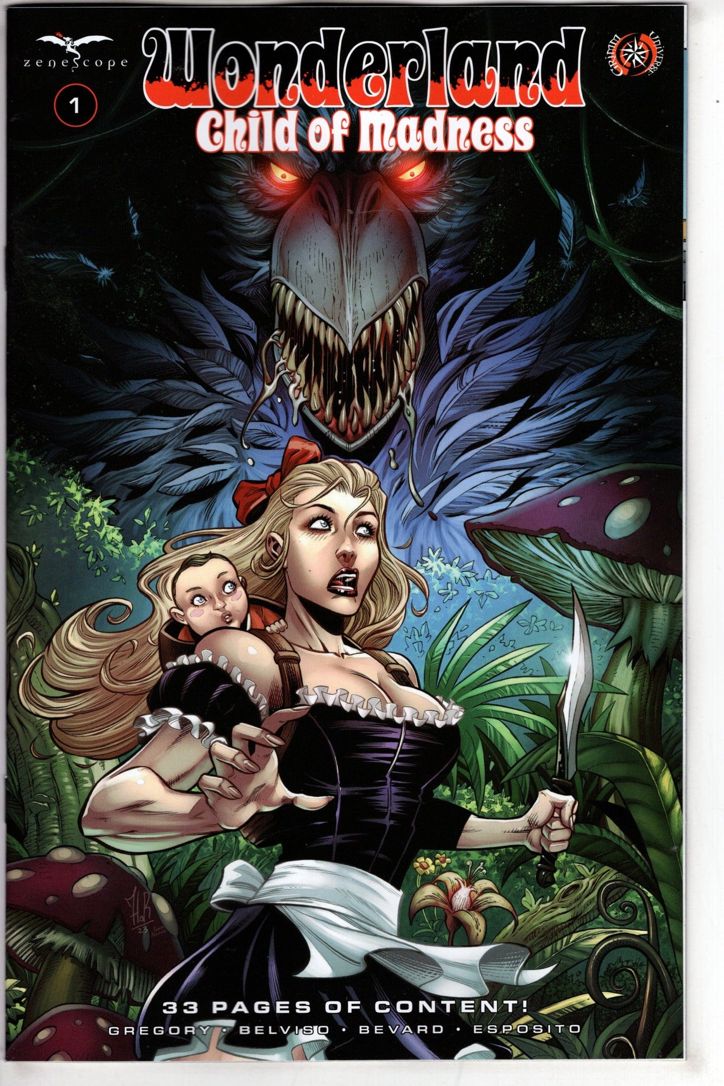ZENESCOPE ENTERTAINMENT INC COMIC BOOK Wonderland Child Of Madness #1 (Of 3) Cover B Jordi Tarragona