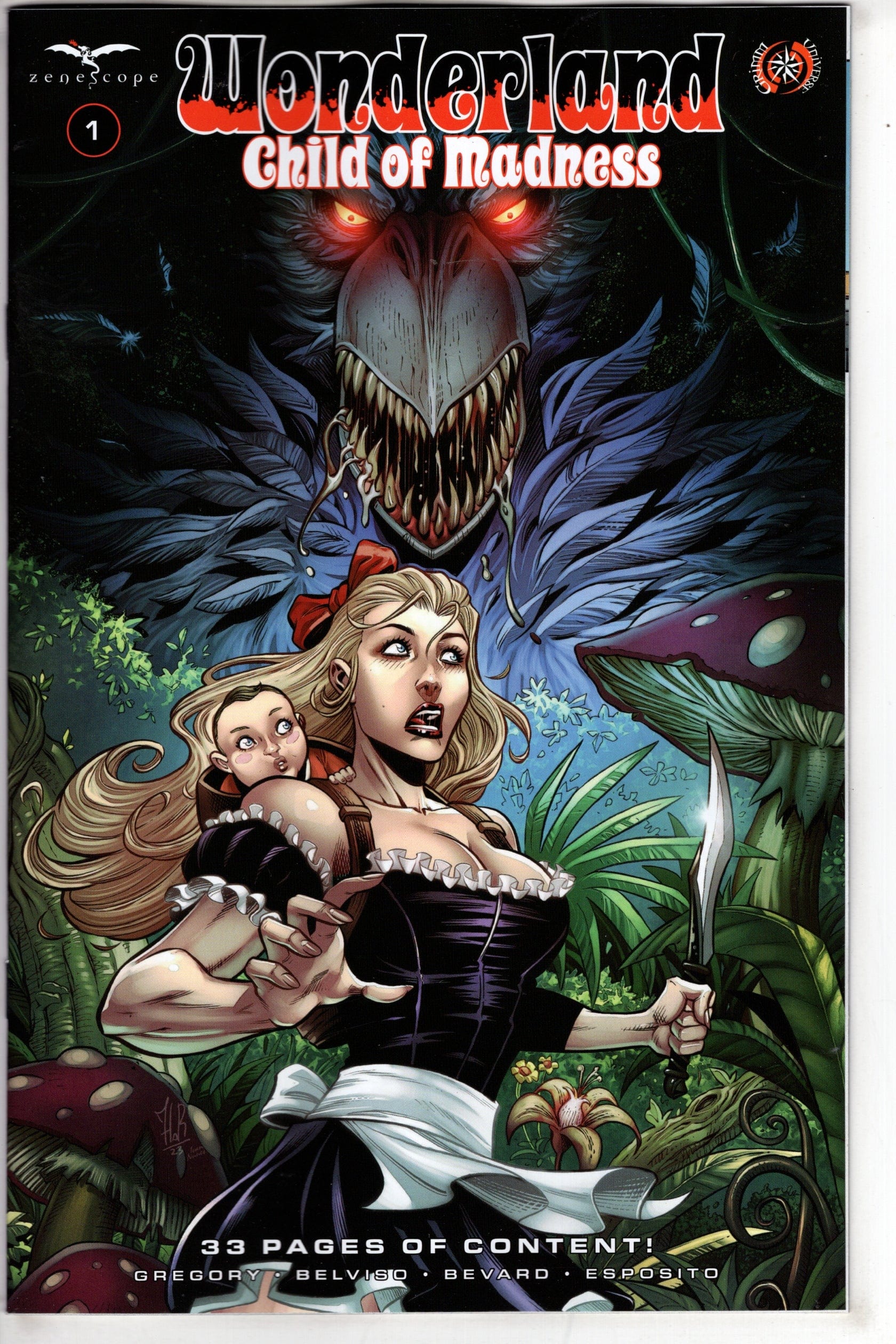 ZENESCOPE ENTERTAINMENT INC COMIC BOOK Wonderland Child Of Madness #1 (Of 3) Cover B Jordi Tarragona