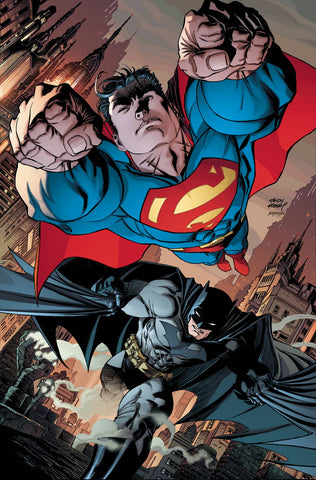 BATMAN SUPERMAN #8 CARD STOCK ANDY KUBERT VAR ED - Packrat Comics