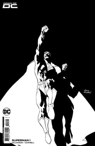 Superman #1 Cover M 1 in 25 Andy Kubert Black & White Card Stock Variant
