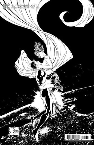 Superman Lost #1 (Of 10) Cover D 1 in 25 Joe Quesada Black & White Card Stock Variant