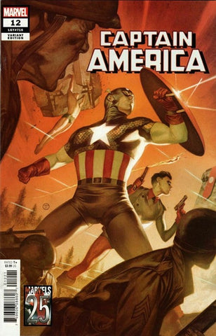 CAPTAIN AMERICA #12 TEDESCO MARVELS 25TH TRIBUTE VAR - Packrat Comics