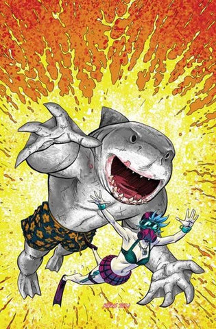 Suicide Squad King Shark #1 (Of 6) Cover C 1 in 25 Scott Kolins Card Stock Varia - Packrat Comics