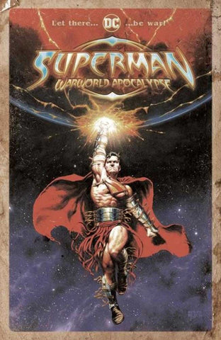 Superman Warworld Apocalypse #1 (One Shot) Cover C Steve Beach Distressed Card S - Packrat Comics