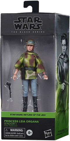 tar Wars The Black Series Princess Leia Organa (Endor) Toy 6-Inch Scale Return of The Jedi Collectible Figure - Packrat Comics