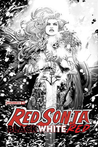 RED SONJA BLACK WHITE RED #2 CVR E 10 COPY INCV MEYERS LINE - Packrat Comics