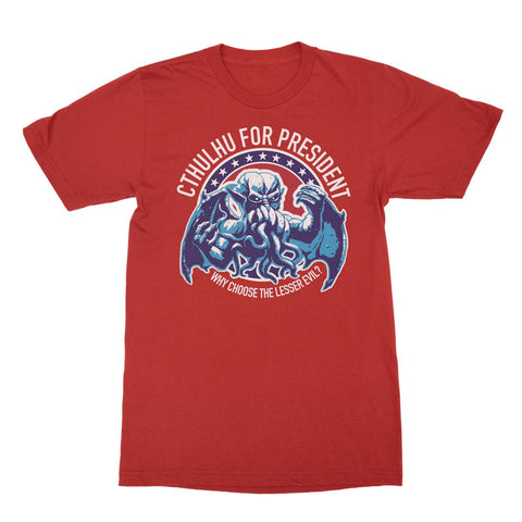 CTHULHU FOR PRESIDENT NY RED - Packrat Comics