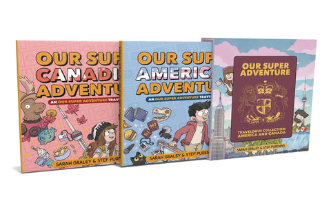 OUR SUPER ADVENTURE TRAVELOGUE AMERICA & CANADA HC - Packrat Comics