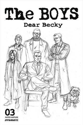 BOYS DEAR BECKY #3 ROBERTSON LINE ART PREMIUM FOC BONUS VAR - Packrat Comics