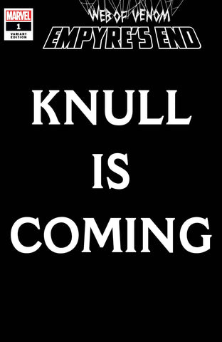 WEB OF VENOM EMPYRES END #1 KNULL IS COMING VAR - Packrat Comics