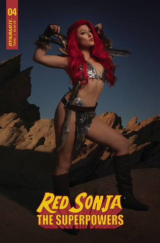 RED SONJA THE SUPERPOWERS #4 CVR H HOLLON COSPLAY - Packrat Comics