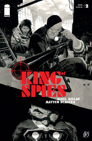 KING OF SPIES #2 (OF 4) CVR B SCALERA B&W (MR) - Packrat Comics