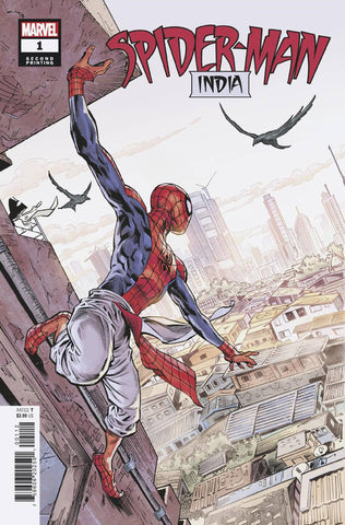 SPIDER-MAN INDIA #1 (OF 4) 2ND PTG ABHISHEK MALSUNI VAR - Packrat Comics