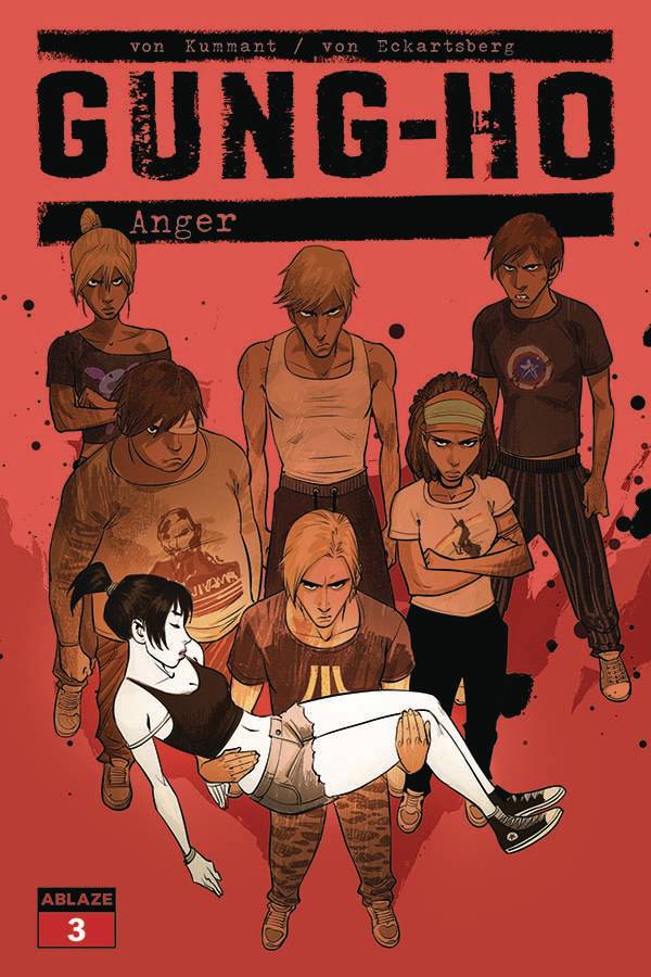 ABLAZE COMIC BOOK GUNG HO ANGER #3 CVR A MIKI MONTLLO (MR)