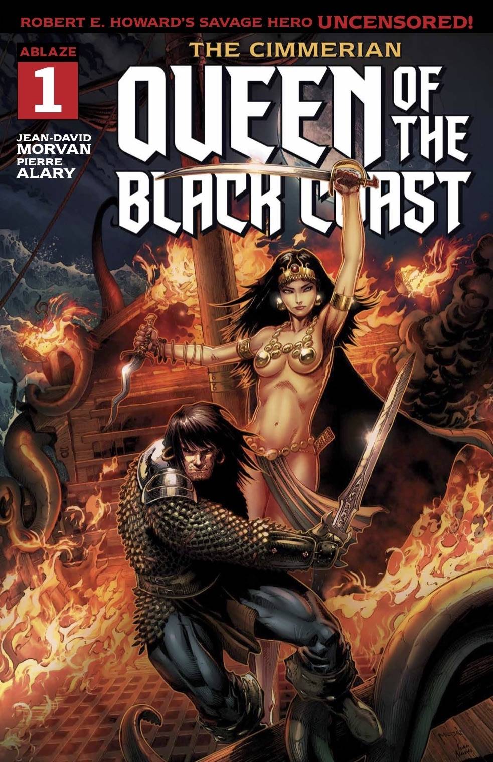 ABLAZE Comics CIMMERIAN QUEEN OF BLACK COAST #1 CVR A JASON METCALF (MR)