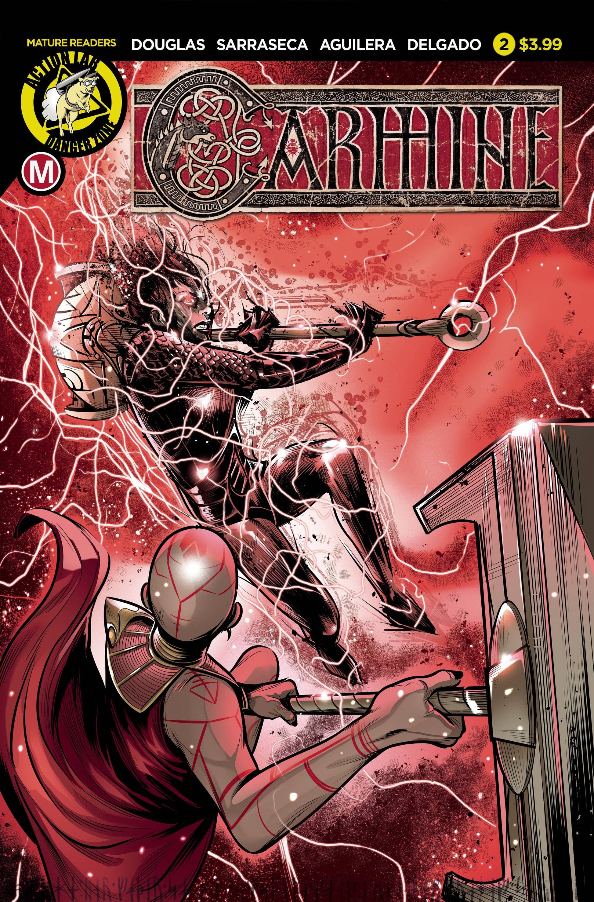 ACTION LAB - DANGER ZONE comic book CARMINE #2 CVR A SARRASECA (MR)