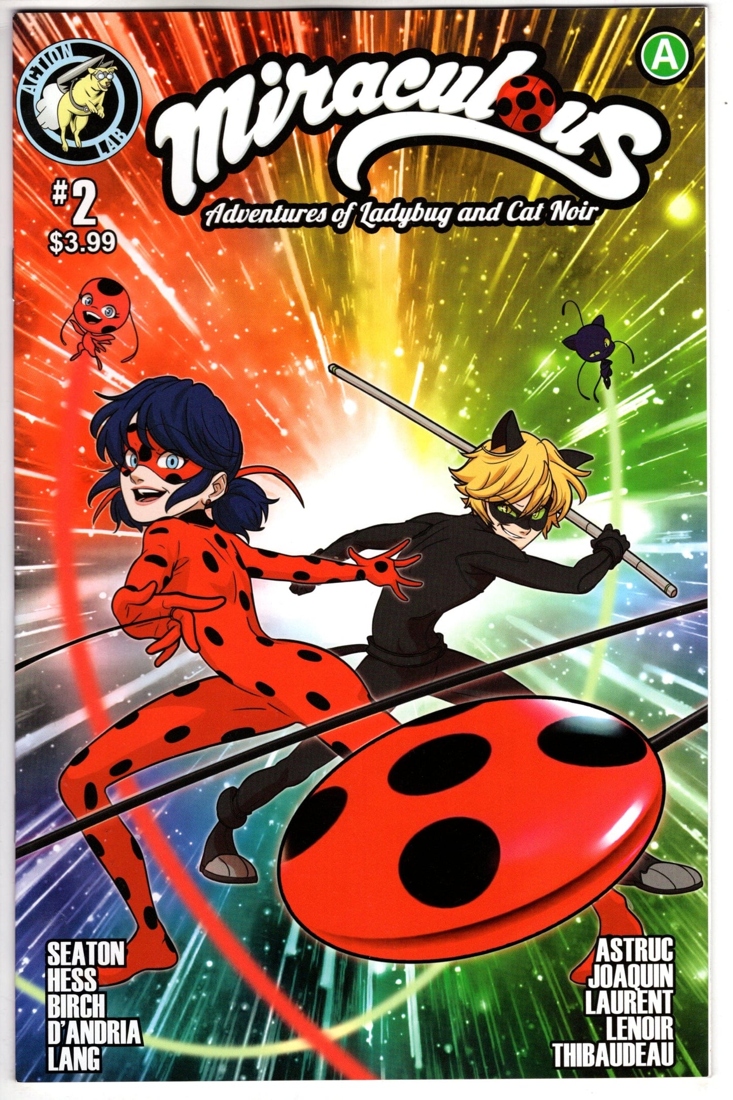 ACTION LAB ENTERTAINMENT MIRACULOUS ADVENTURES LADYBUG CAT NOIR #2 CVR A