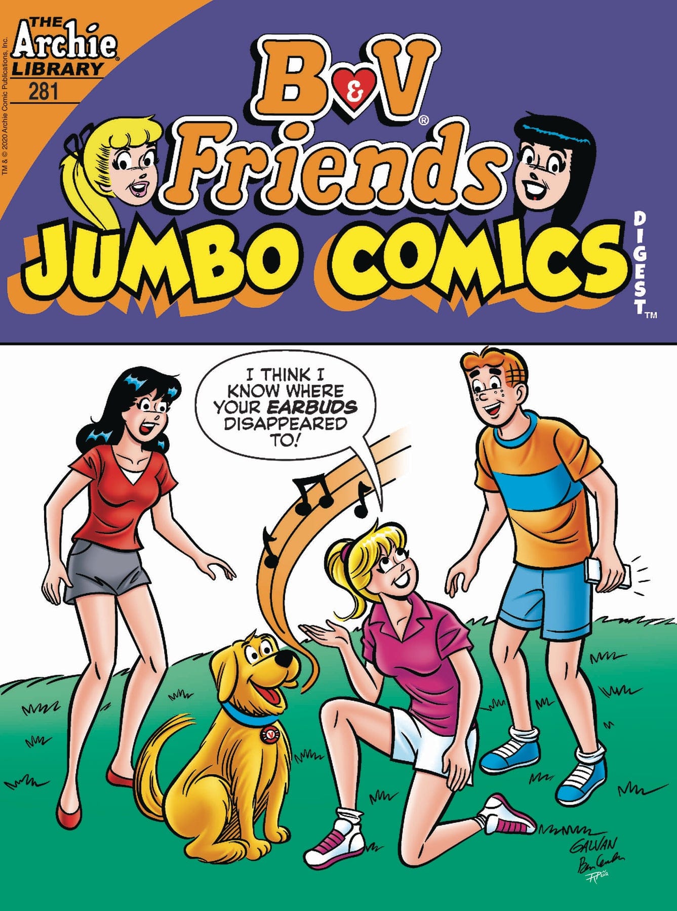ARCHIE COMIC PUBLICATIONS KIDS B & V FRIENDS JUMBO COMICS DIGEST #281