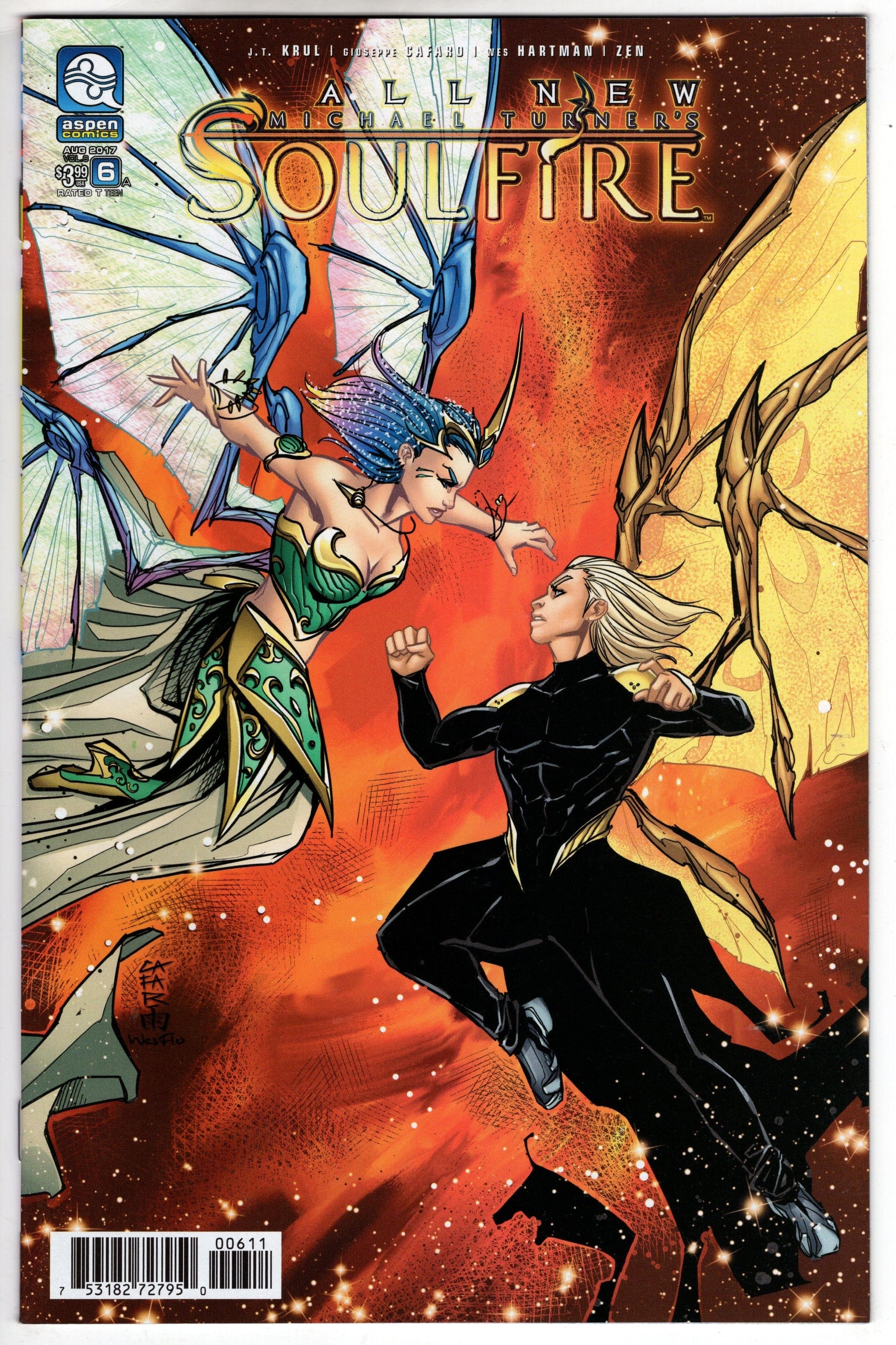 ASPEN MLT INC VF/NM ALL NEW SOULFIRE #6 CVR A CAFARO