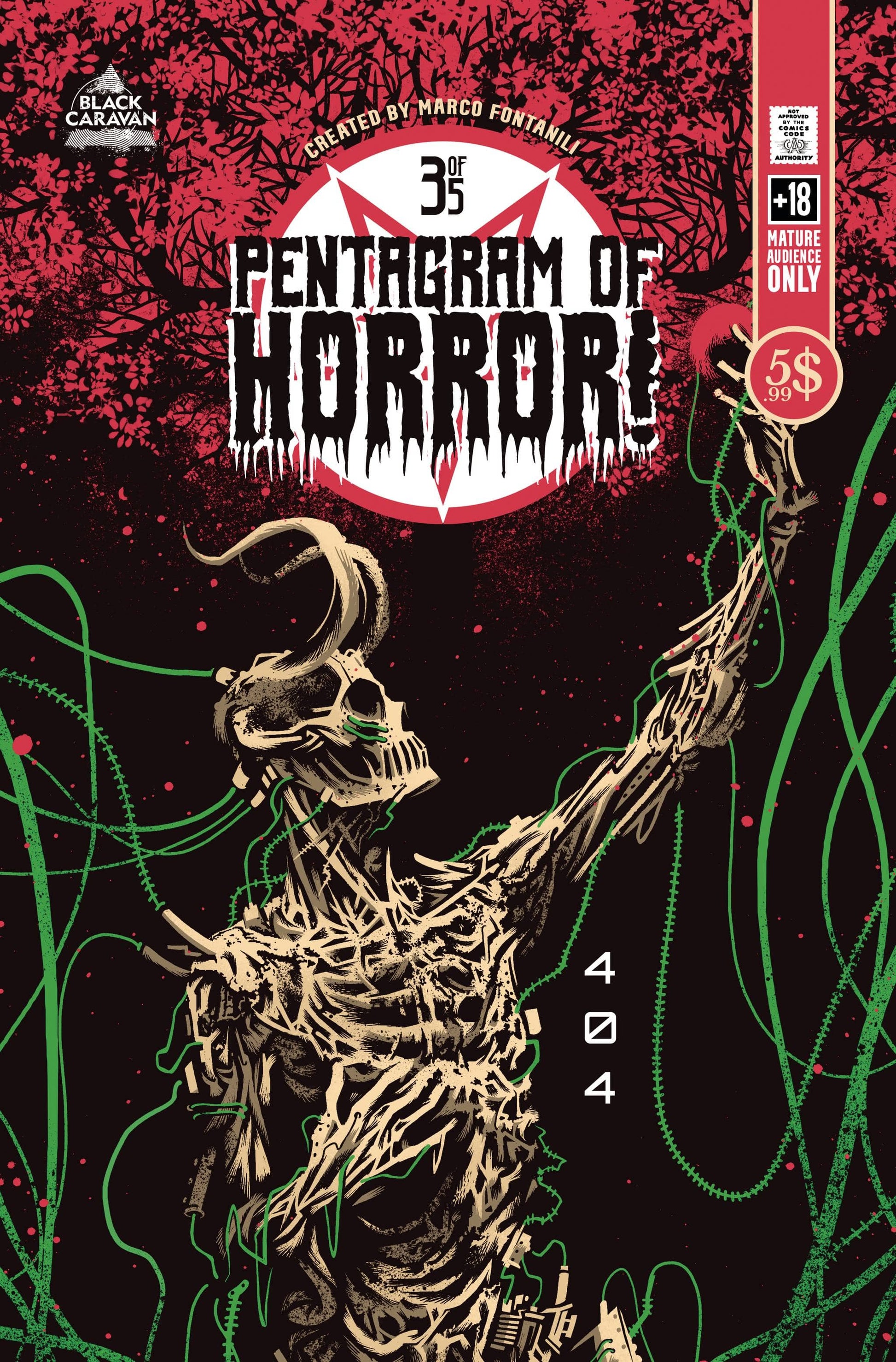 BLACK CARAVAN COMIC BOOK VF/NM PENTAGRAM OF HORROR #3 CVR A FONTANILI