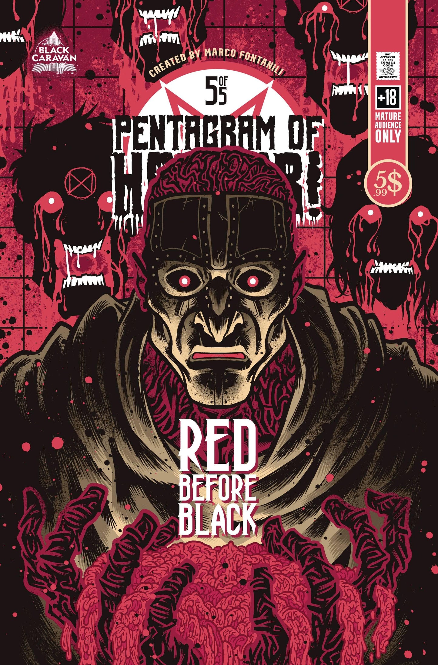 BLACK CARAVAN Comics PENTAGRAM OF HORROR #5 CVR A FONTANILI