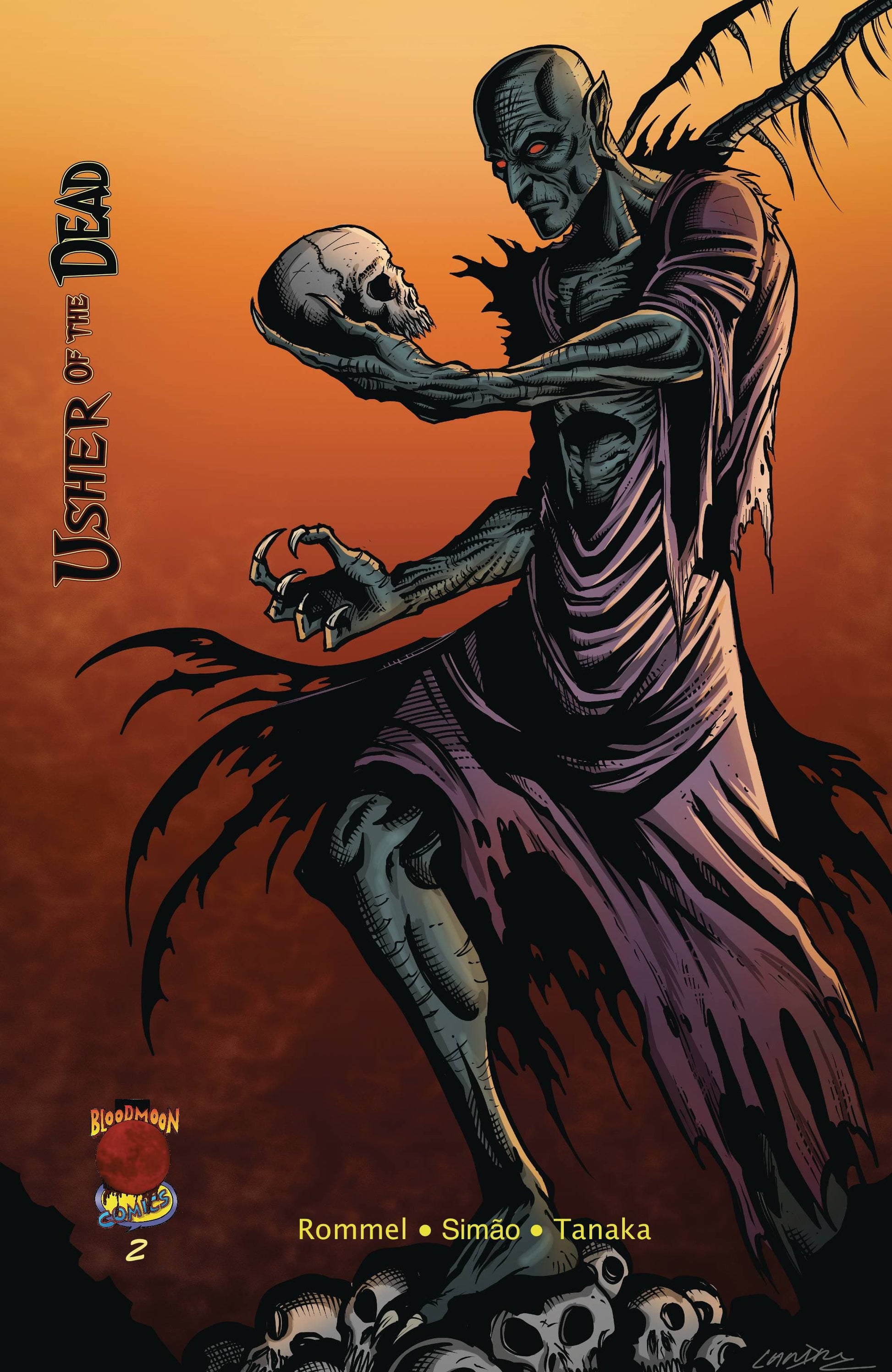 BLOOD MOON COMICS LLC COMIC BOOK VF/NM USHER OF THE DEAD #2 CVR A LAND (MR)